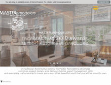 Tablet Screenshot of masterremodelersinc.com